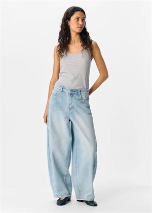 Moji Elsa mw super barrel jeans Light Blue Denim Object 